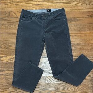AG Adriano Goldschmied Dark Gray Corduroy Pants size 29R